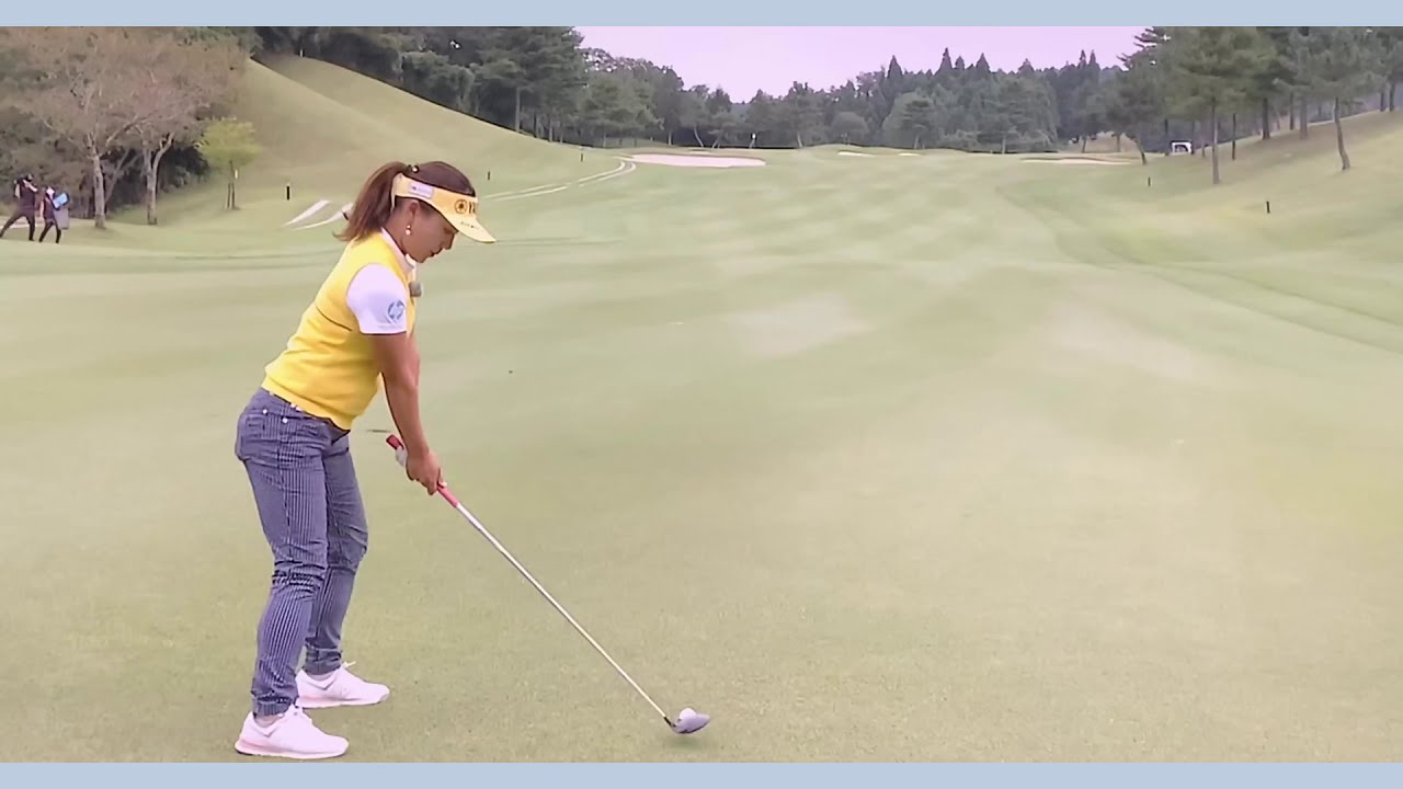 有村智恵 ゴルフ スイング