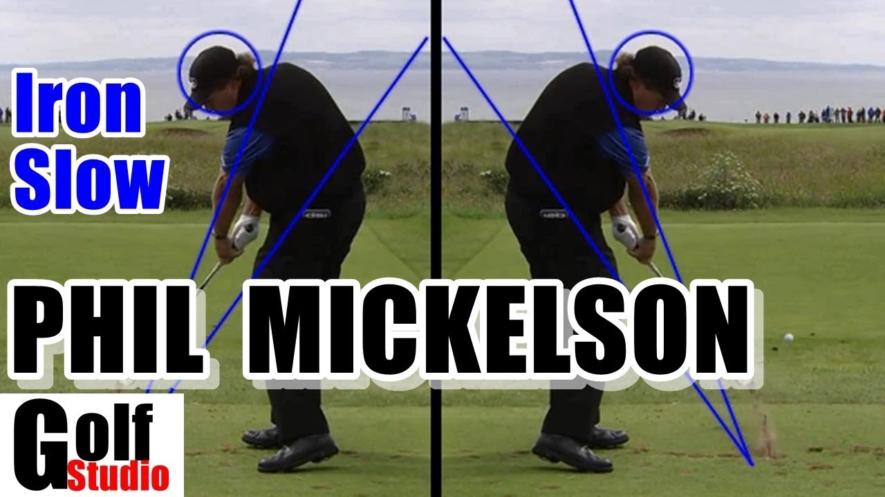 ミケルソンのスイングを右打ちにして解析！アイアン スーパースロー 後方