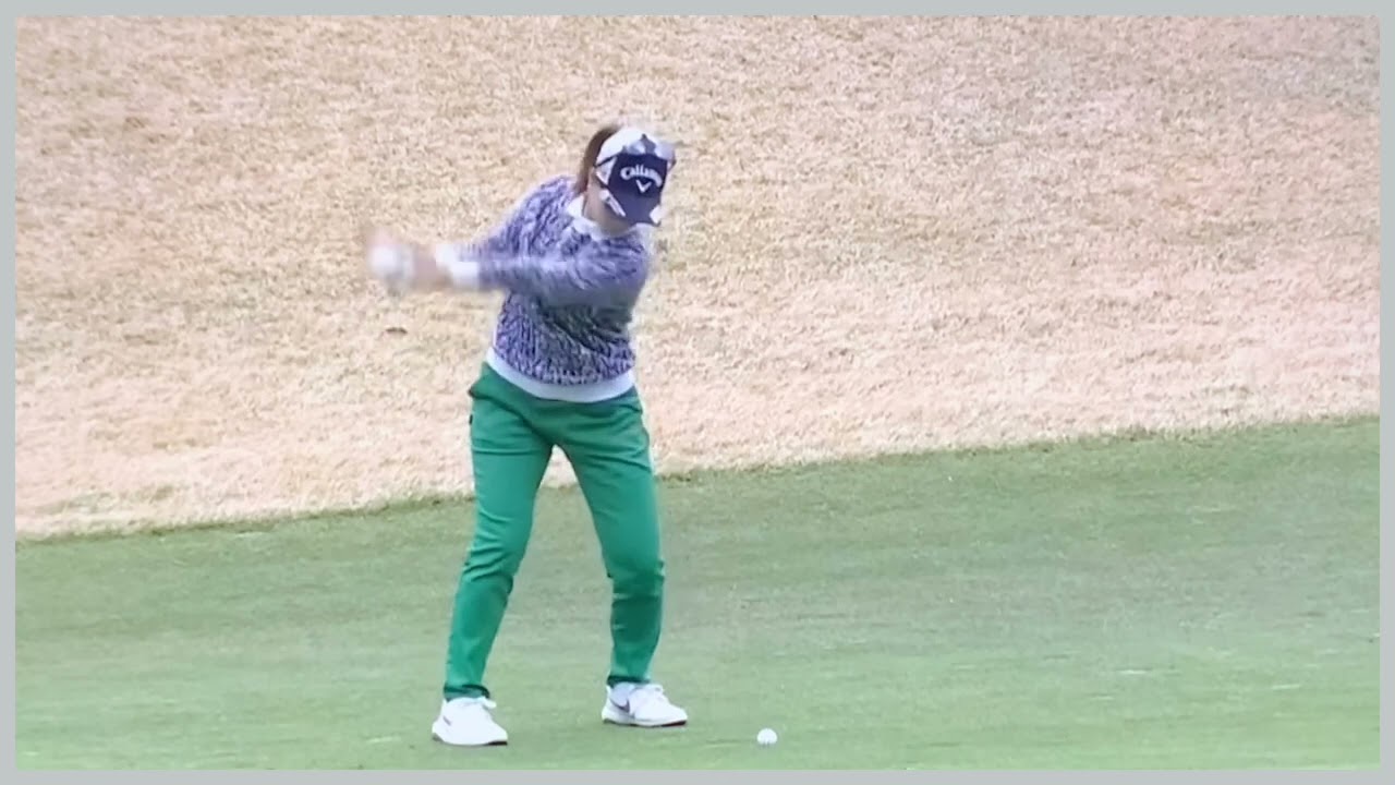 【ゴルフ】 上田桃子　スイング