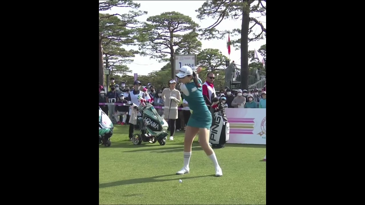 【こんなに可愛いのにめっちゃ飛ぶ セキ ユウティンのドライバー】ゴルフ　スイング　ゴルフスイング　初心者　スロー　スローモーション　女子プロ　MCS　2023.01 #shots