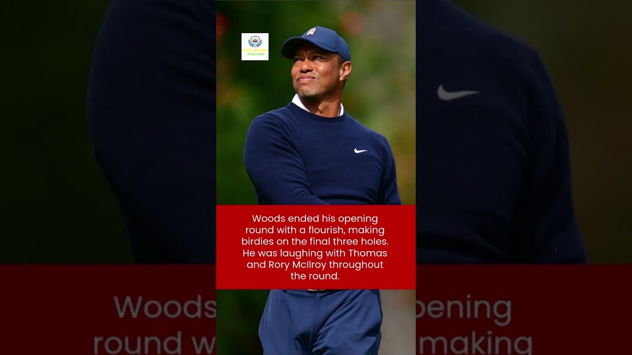 At the Genesis Open, Tiger Woods hands Justin Thomas a tampon.