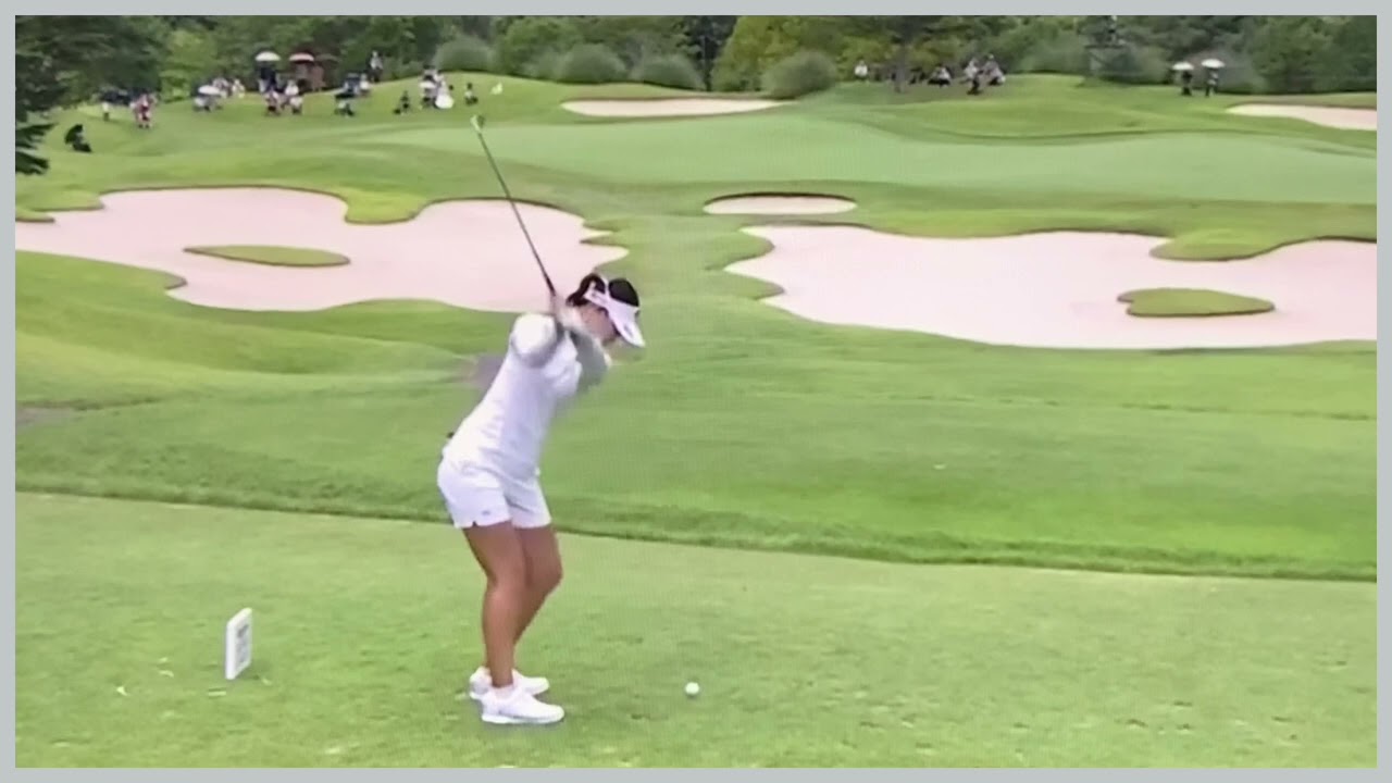 【ゴルフ】 柏原明日架　スイング