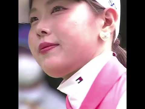 【吉田優利】ゴルフスイング　ドライバー　正面　スロー　2022.11　#shorts