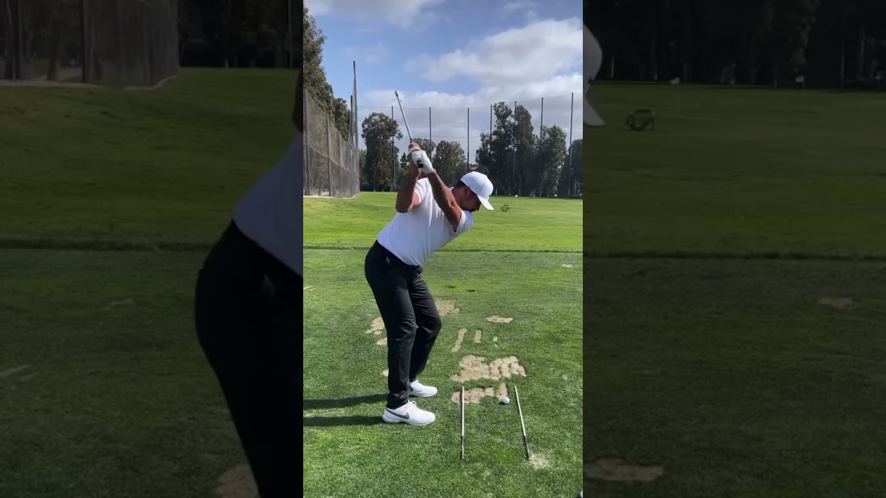 Jason Day sharing some action from the range at Riviera…#golfswing #successleavesclues #shorts