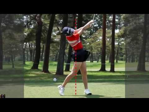 安田祐香、スイング軸の変化による重心配分