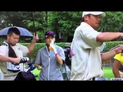 サントリーレディースで藤田光里選手と大江キャディー