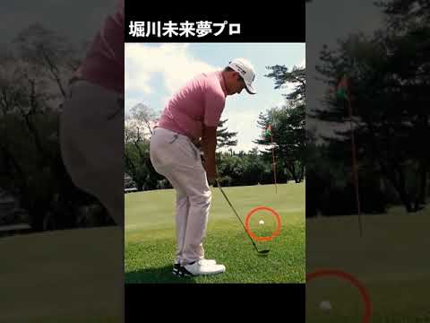 堀川未来夢プロ、アプローチ（堀川未来夢ｖｓ中井学）【中井学ゴルフチャンネル切り抜き】#Shorts