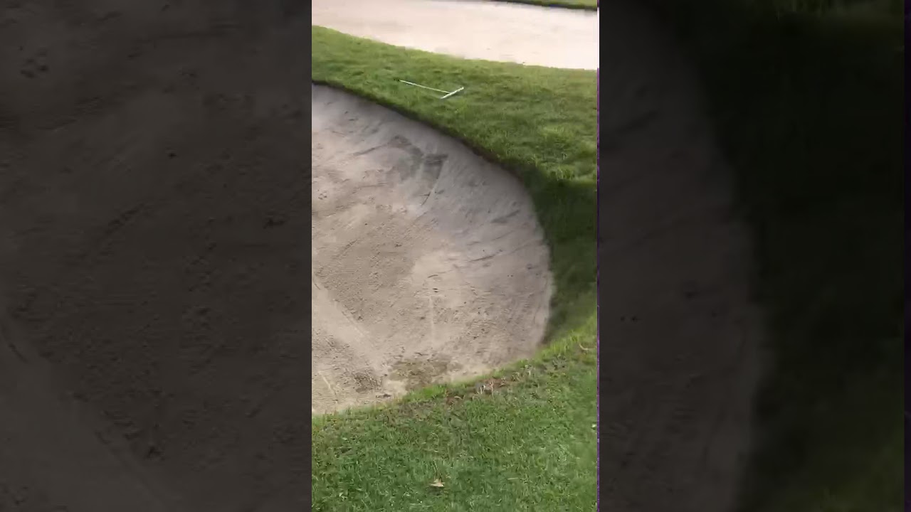 【プロサポートカーブログ】大里桃子バンカーアゴ回避練習