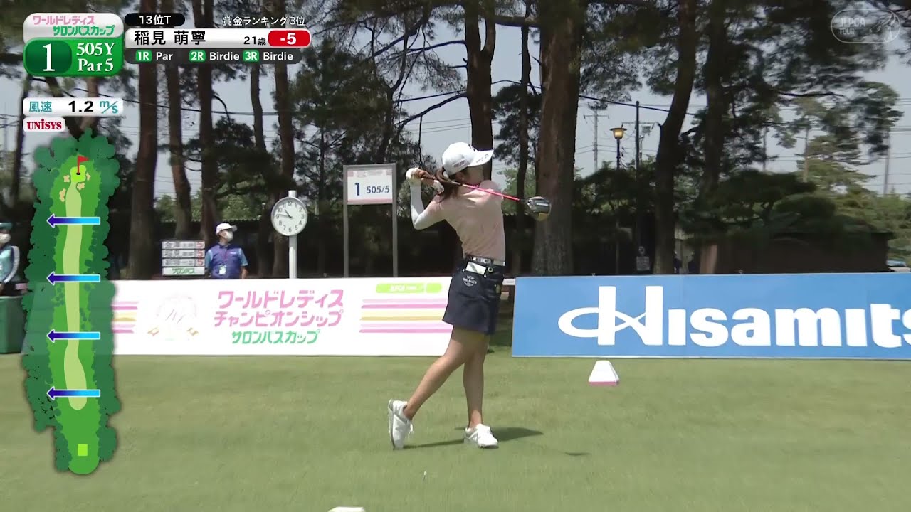 稲見 萌寧　今シーズン5勝の強さ！スコア66ノーボギーの猛チャージで2位タイ！最終日ハイライト〈ワールドレディスチャンピオンシップサロンパスカップ最終日〉 【JLPGA】