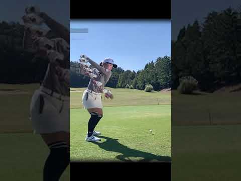古江彩佳 後方スロー　賞金ランキング２位　hand-path  #shorts #golf