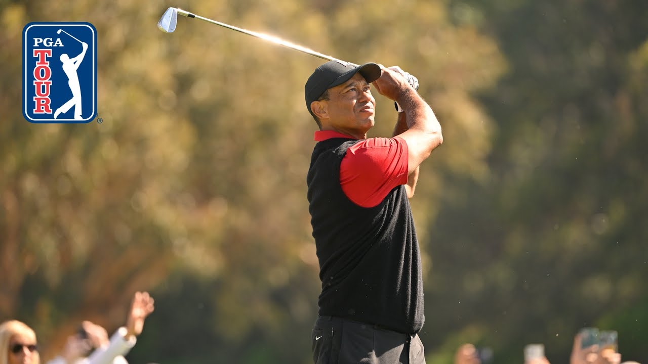 Tiger Woods’ best shots from The Genesis Invitational 2023