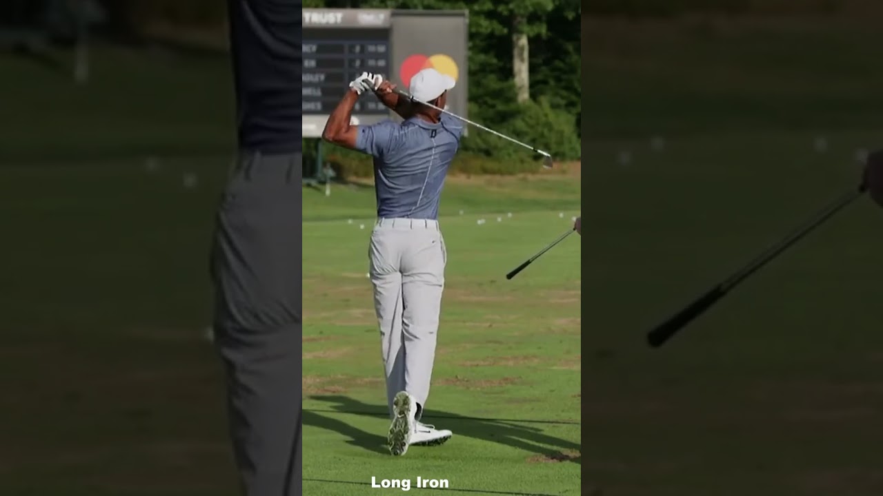 Tiger Woods Warm Up Swings & Routine