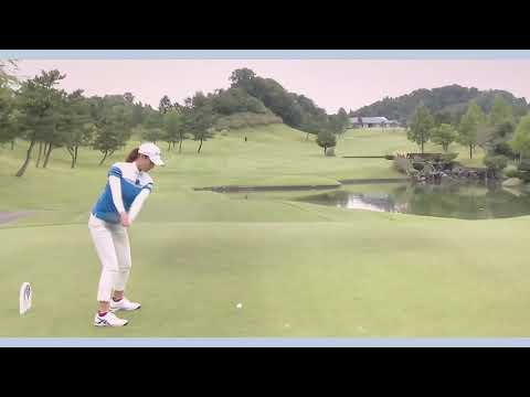 新垣比菜 ゴルフ スイング スローモーション