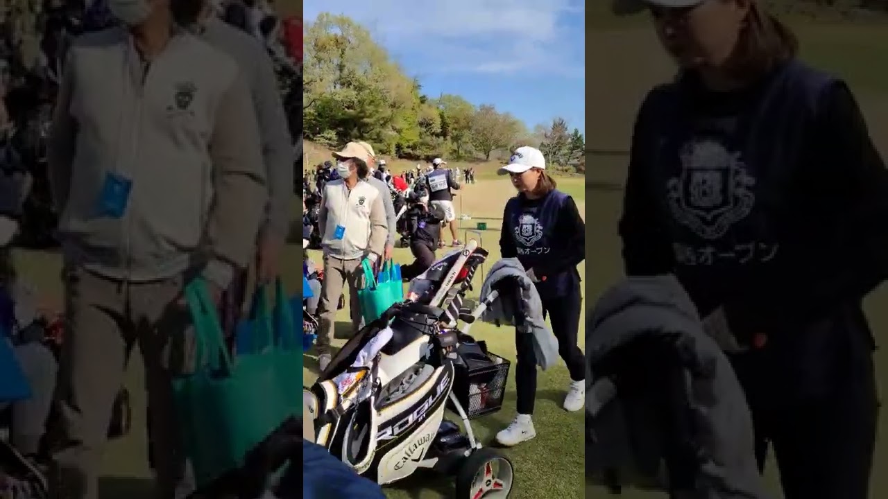 石川遼 選手と妹の石川葉子キャディ