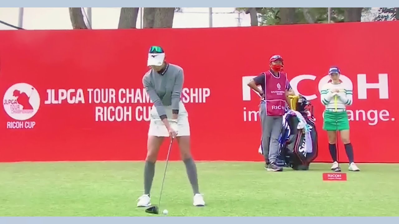 【ゴルフ】 原英莉花 スイング