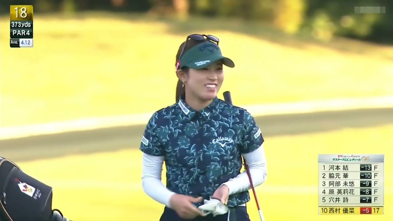 【2022】マスターズGCレディース 4位タイ：西村優菜プロ - 2ndR No.15 ~ Final Round