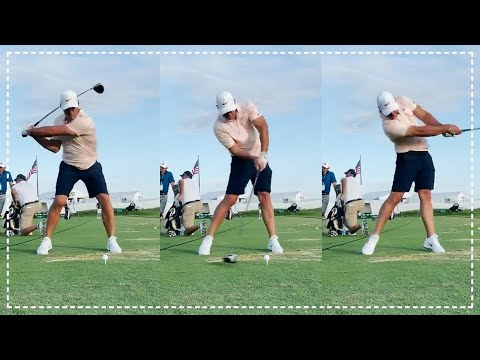Brooks Koepka Powerful Swing Sequence with Slow Motion