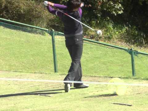 森田理香子プロ練習風景３　CIMG1612