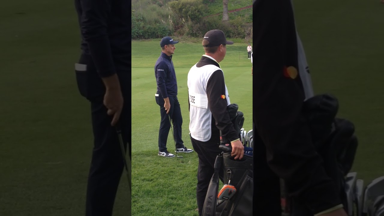 【レア動画】ジャスティンローズのアイアンショット  A close-up shot of Justin Rose!