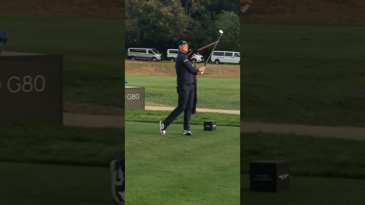 Rare!  A close-up shot of Justin Rose