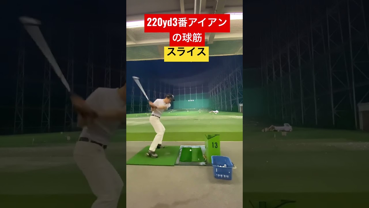 220yd飛ぶ3番アイアンの球筋。#golf #tigerwoods #ゴルフ #タイガーウッズへの道 #タイガーウッズ #shorts