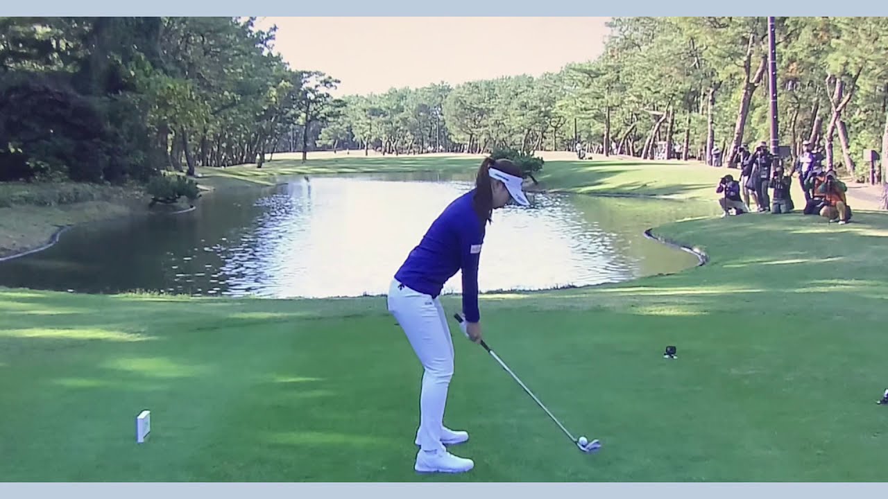 【ゴルフ】 柏原明日架 スイング