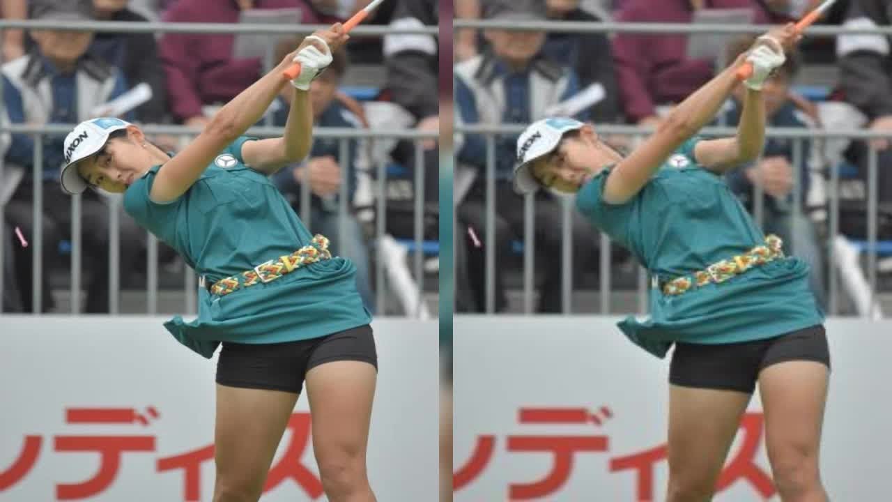 永井花奈が前半終え首位　美人プロ・三浦桃香は２オーバー
