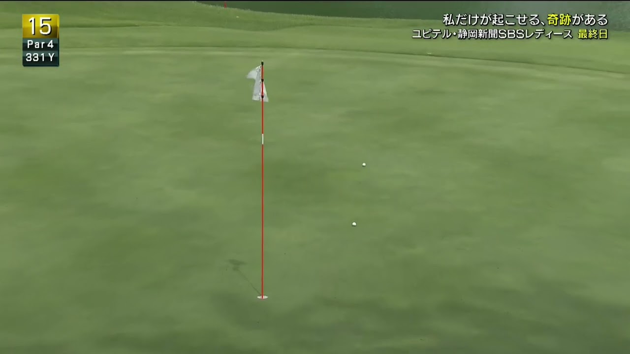 吉田弓美子 15Hをパーで上がり、15H連続パー。  [ユピテル・静岡新聞SBSレディース]