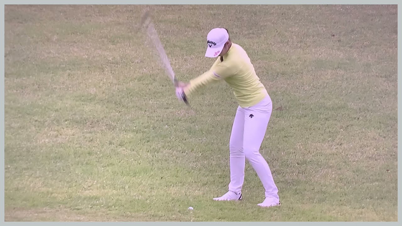 【ゴルフ】 柏原明日架　スイング