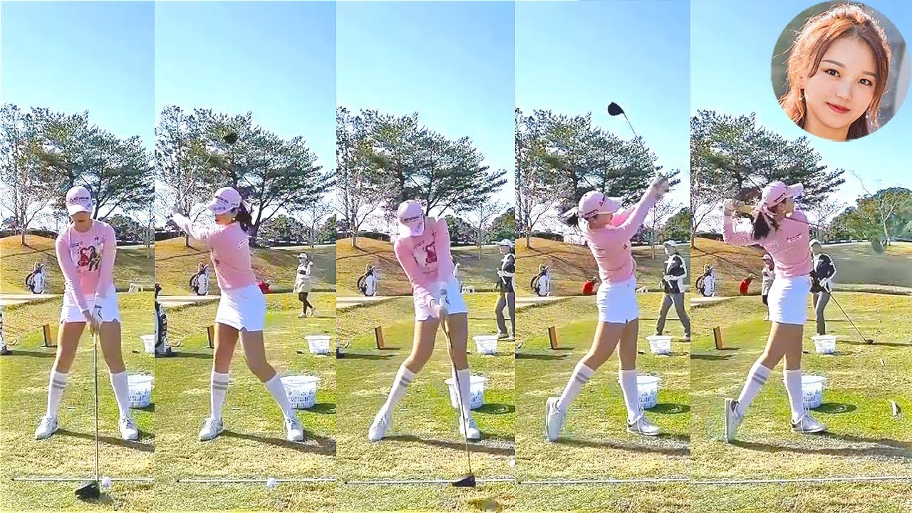 セキユウティン Shi Yuting プロゴルファー DRIVER SHOT SLOW MOTION !!!