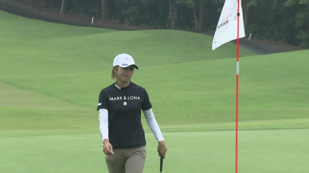 バーディートライからの悔しげな表情を浮かべる金田久美子 インスタグラムではフォロワー14万人超え！[ユピテル・静岡新聞SBSレディース]