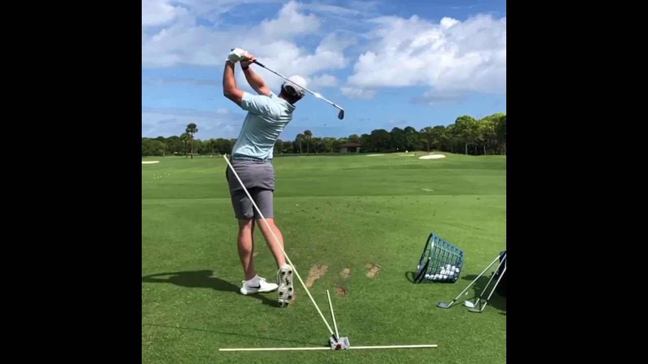 ロリーマキロイ　RoryMcilroy　練習風景　スロー再生あり