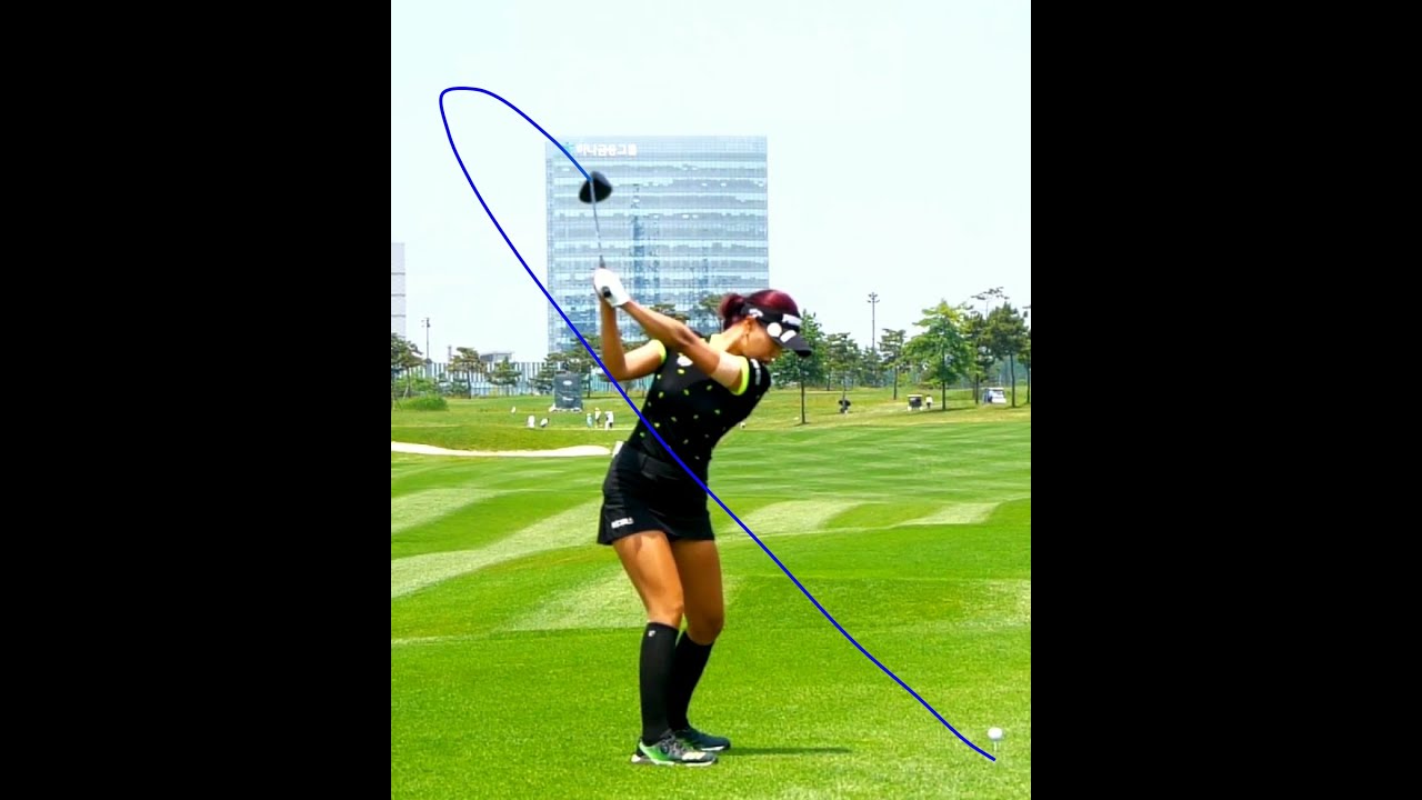 [Shorts] NO.1 Glamour Golfer "HyunJu Yoo" Perfect Swing Motion, 韓国グラマービューティーゴルファー「ヒョンジュユ」ゴルフスイング2021