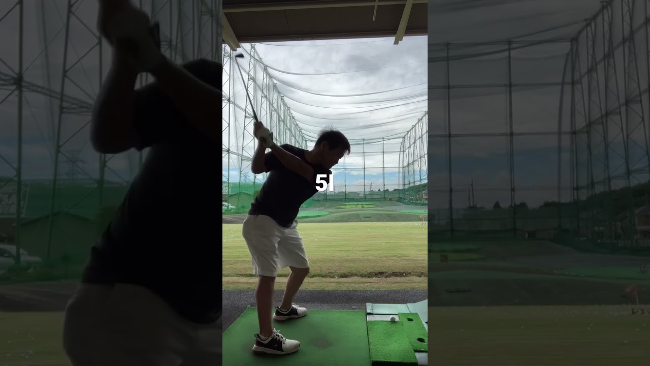 #ゴルフ #練習場 #5番アイアン #強風 #リッキーファウラー #コブラ #cobra