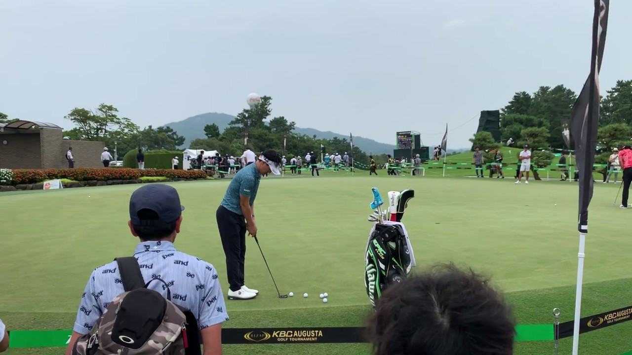 【練習場 】石川遼選手 パッティング 後方