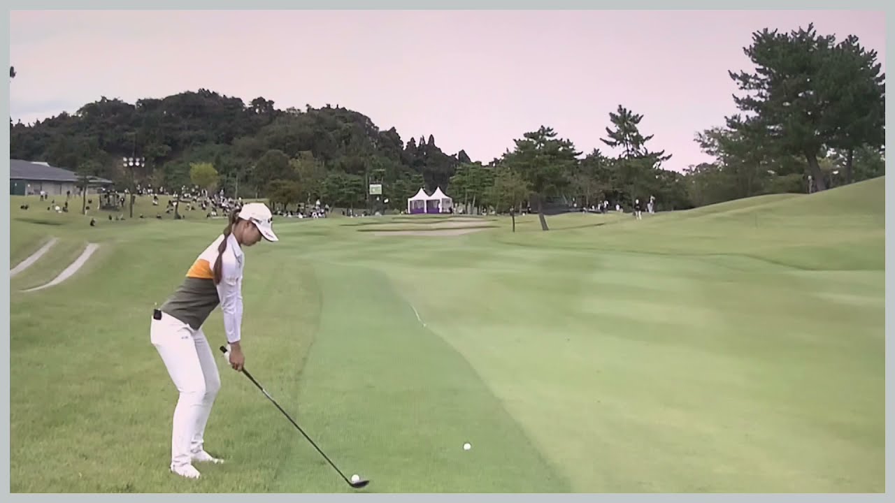 【ゴルフ】 柏原明日架　スイング