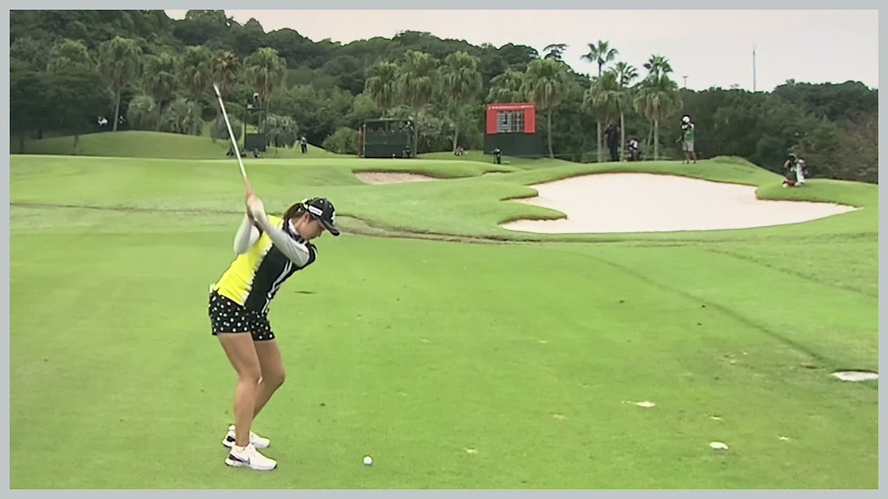 【ゴルフ】 大里桃子　スイング