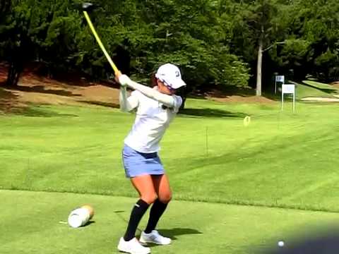 宮里　藍プロ　Ai miyazato スイング　ドライバーショット　後方