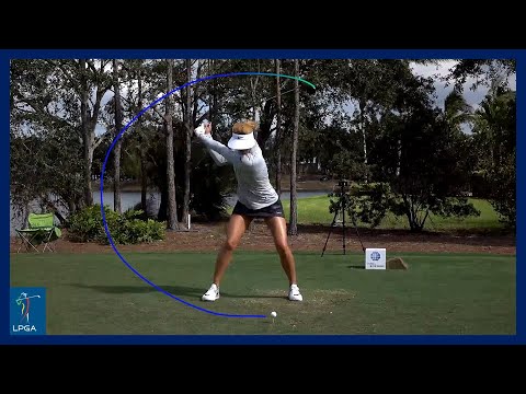 美女長打者「Michelle Wie」長打スイングモーション＆スローモーション, Beauty long hitter "Michelle Wie" Long drive swing motion
