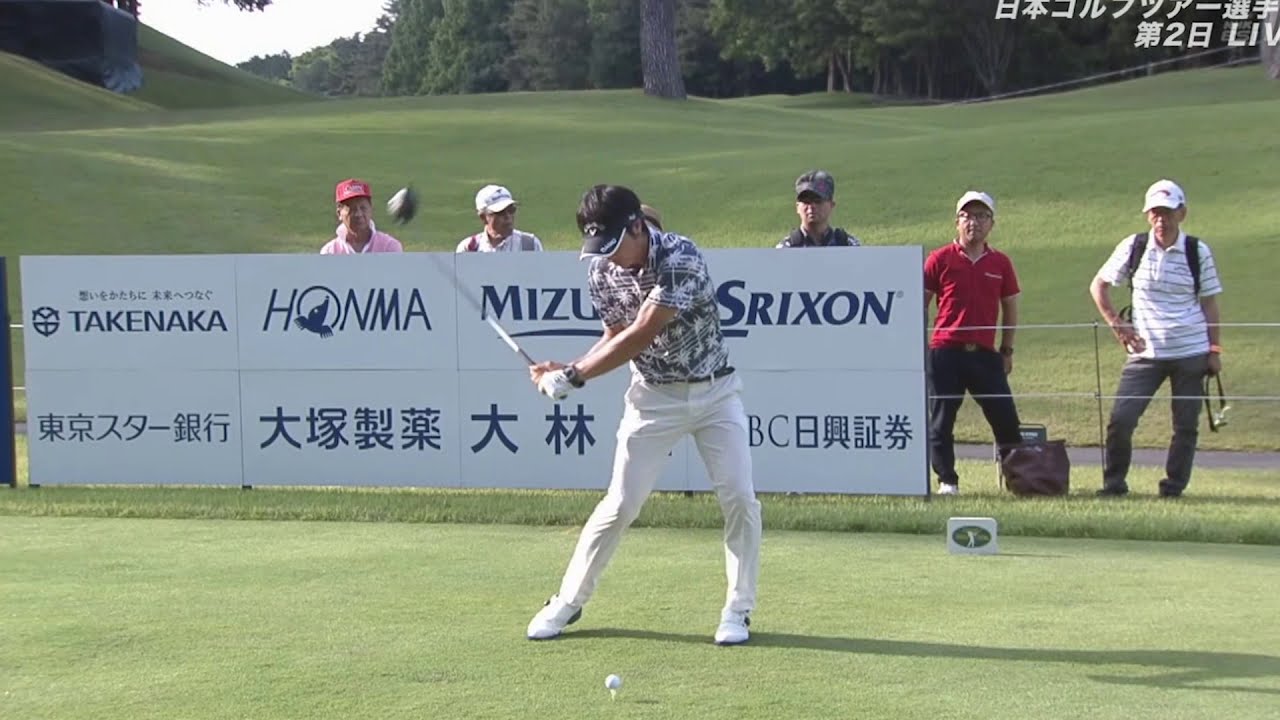 石川遼　ドライバースイング　スローモーション