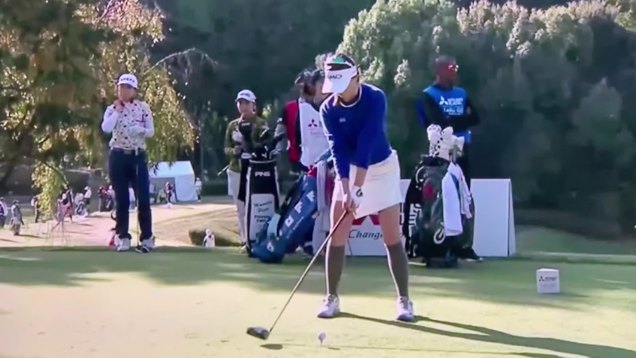 脇元華 ゴルフ スイング