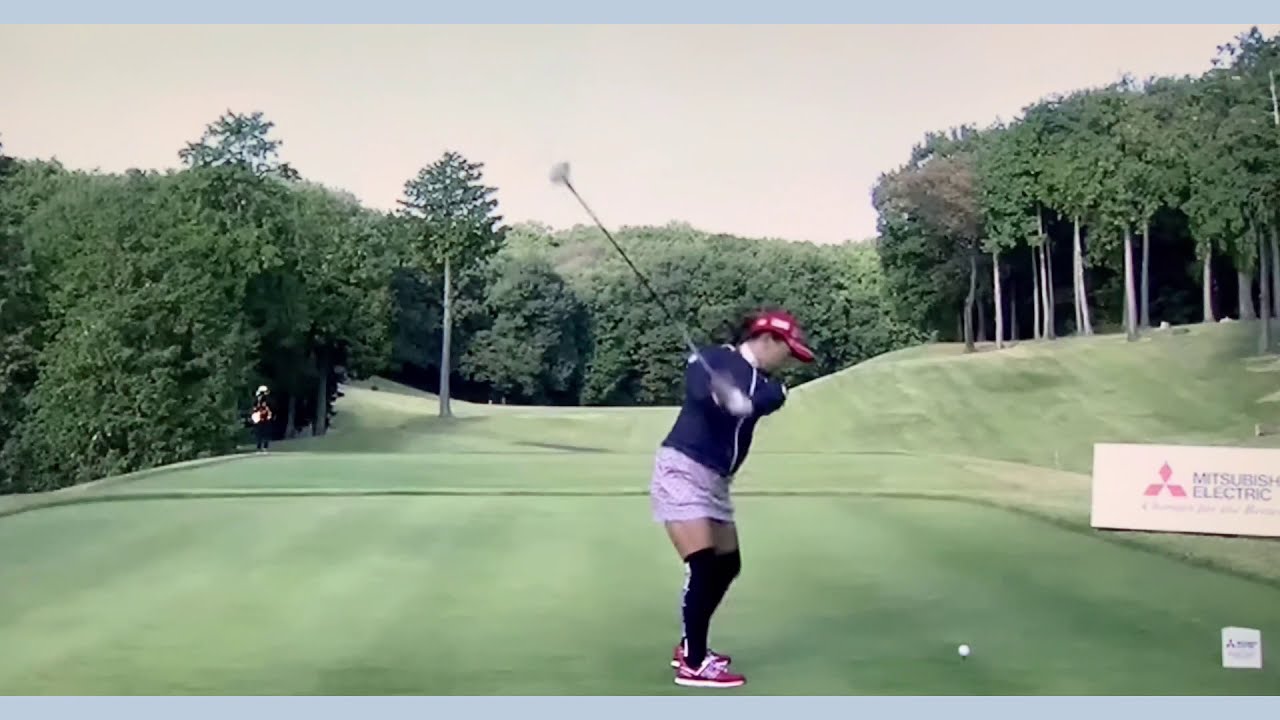 【ゴルフ】 有村智恵 スイング