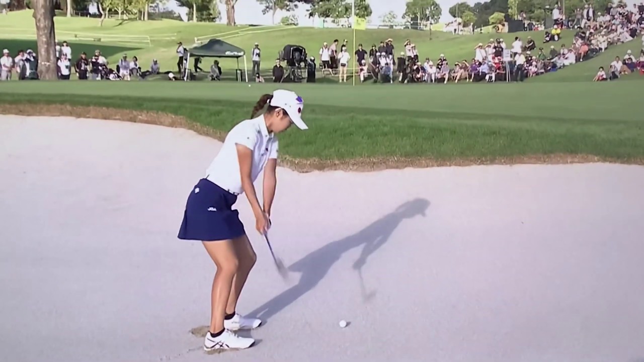 【ゴルフ】 安田祐香 ナイスバンカーショット 第52回日本女子オープン 第2日