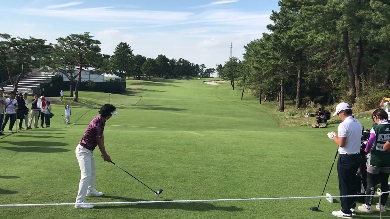 石川遼　ティーショット　後方