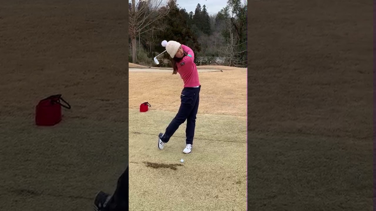 【オフシーズン情報】松田鈴英 ホームコースで最終調整 アイアンショット