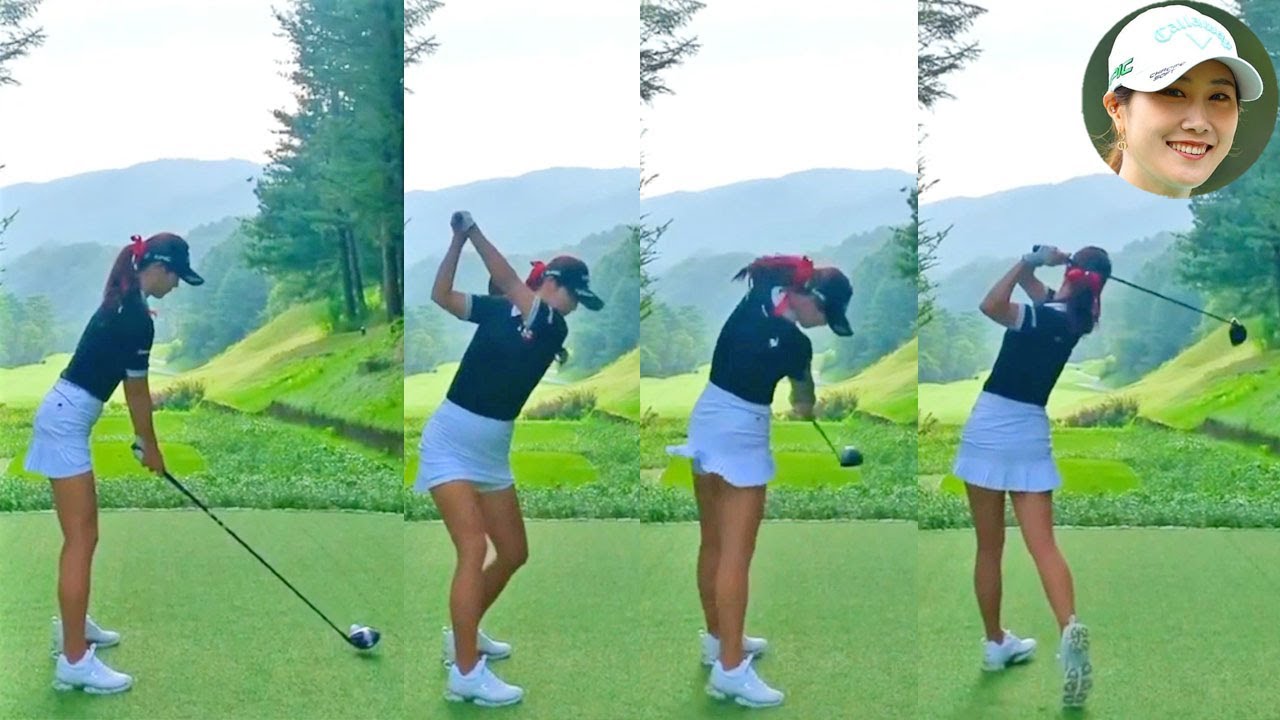 キム・ハヌル Kim Ha Neul プロゴルファー DRIVER SHOT SLOW MOTION !!!