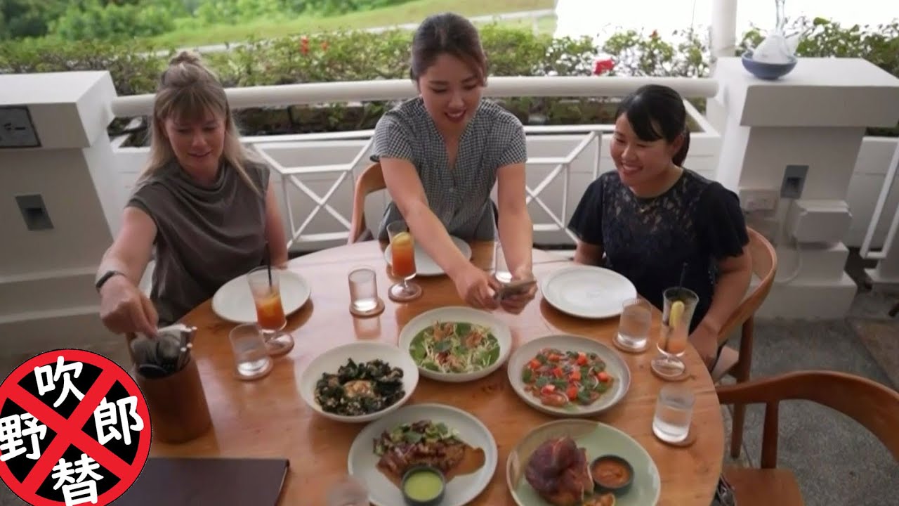 【まんまスポーツ】古江彩佳と畑岡奈紗のオフショット、レストランでの食事、全米女子ツアー、HSBC女子チャンピオンズ３日目（アメリカの放送に乗った部分を繋げただけの動画、翻訳なし、そのまんま）