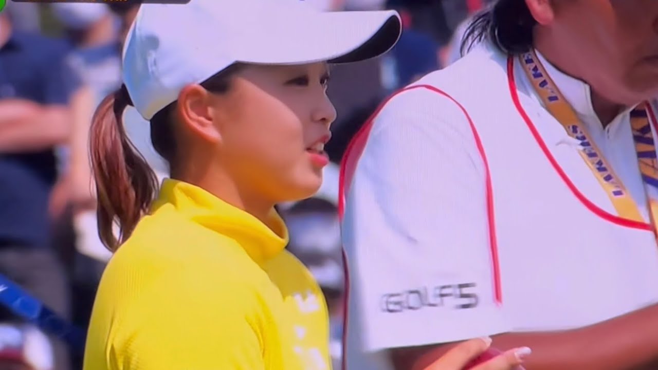 ブリヂストンレディスオープン　JLPGAツアー2022シーズン第12戦　　　　　　　　　　最終日　(5/22)  優勝を決定づけるスーパーショット　西郷 真央  稲見 萌寧　山下 美夢有