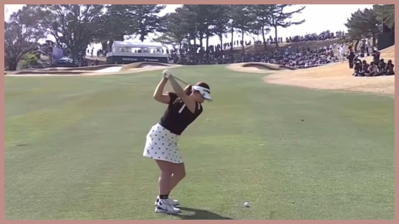 祝初優勝【ゴルフ】 吉本ひかる　スイング