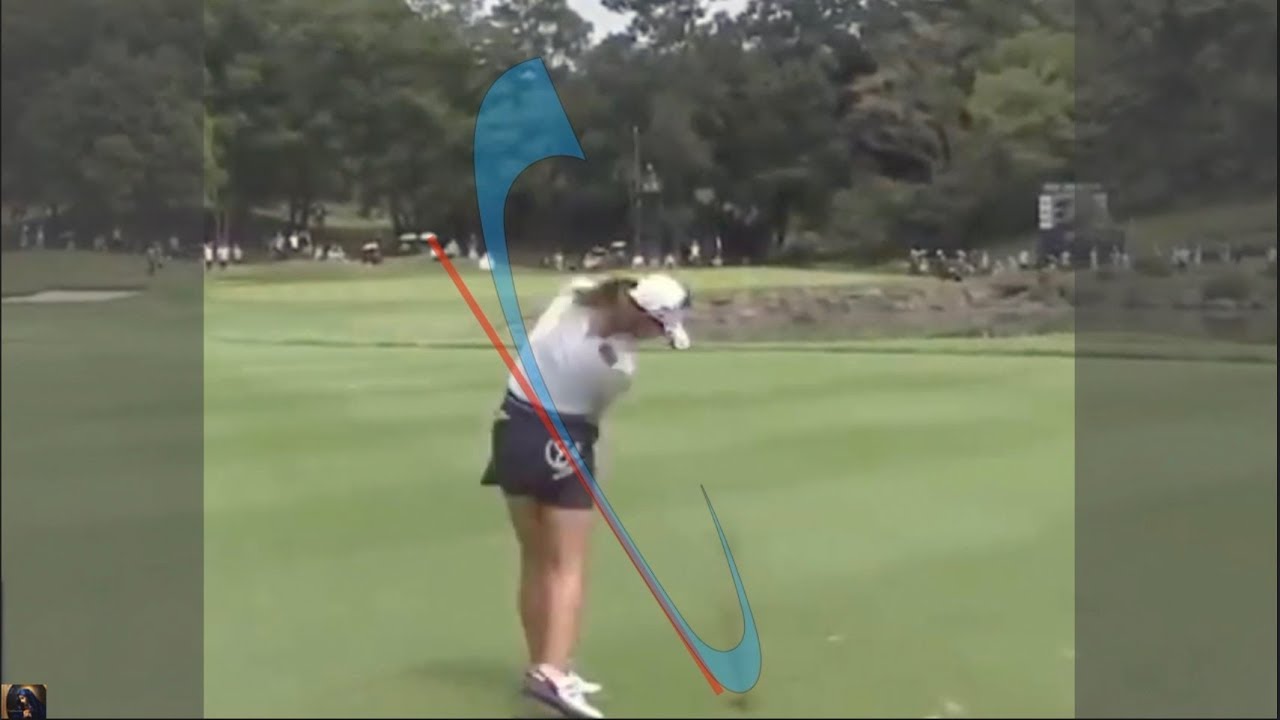 松田鈴英、スイングプレーンを後方から観察